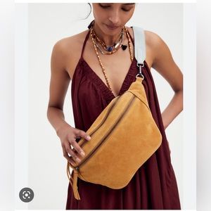 Free People Mustard Crossbody Bag